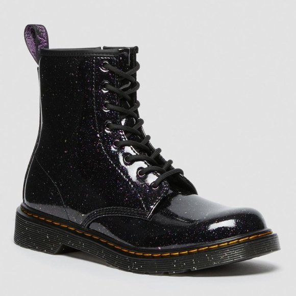 Dr. Martens 1460 COSMIC GLITTER Purple BOOTS - Picture 3 of 16